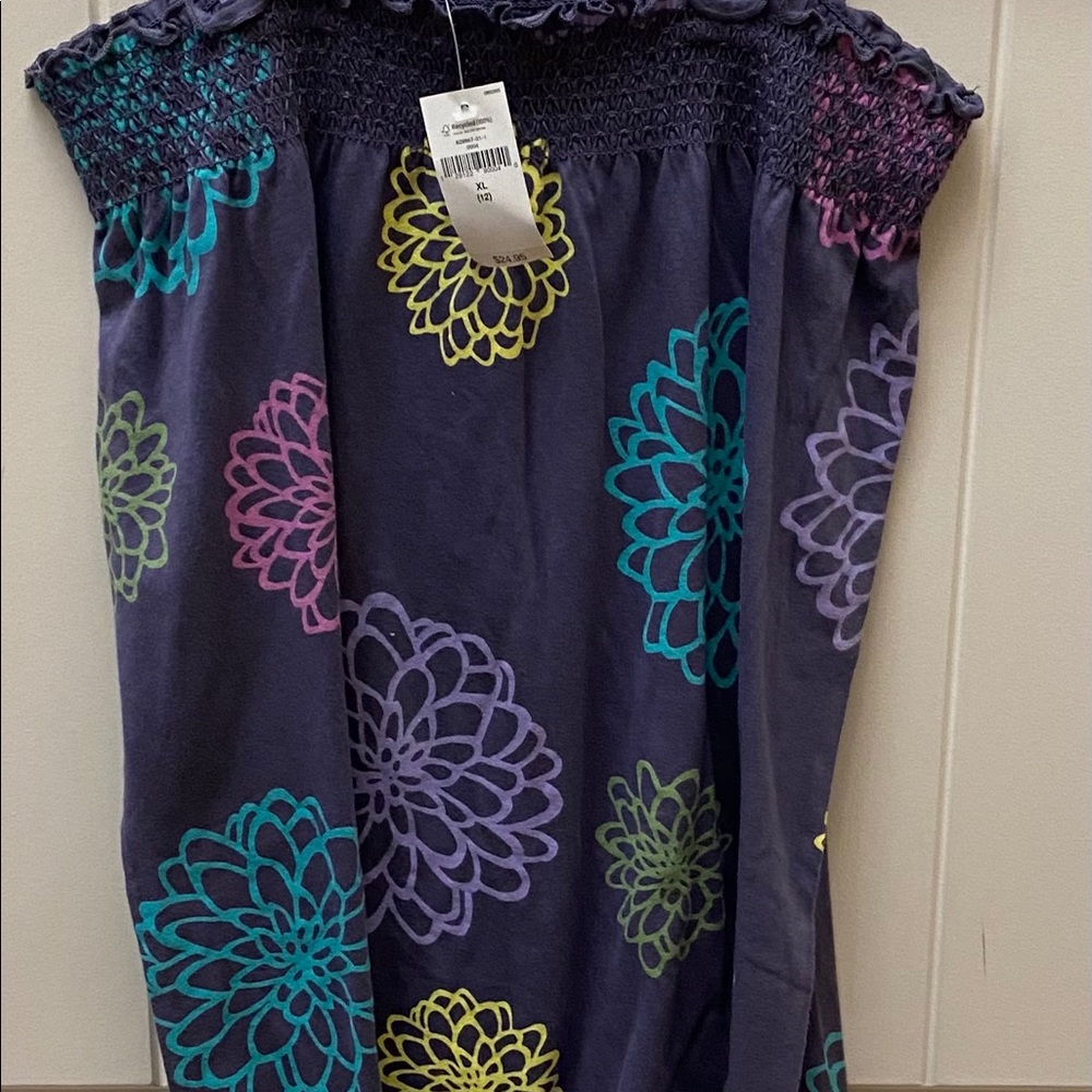 NWT Girls smocked tank top Summer Dress size 12